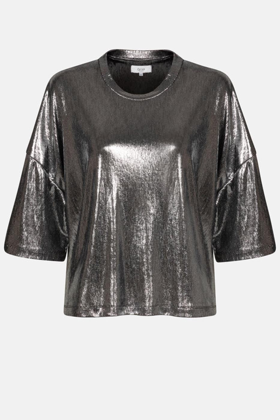 Klaxon Wooly T-shirt | Silver Grey