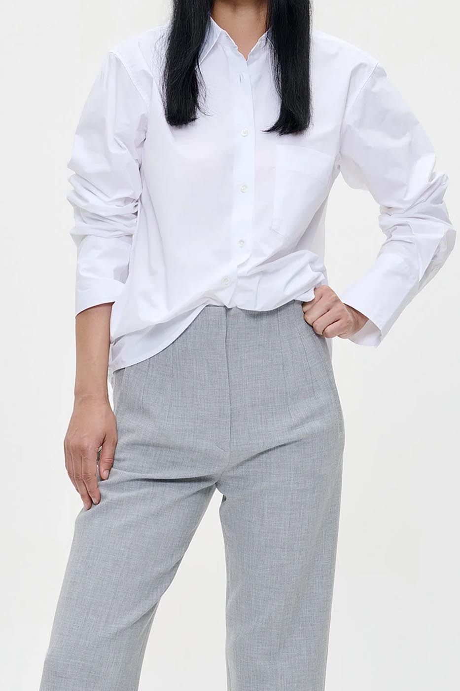 Chemise en Popeline blanche