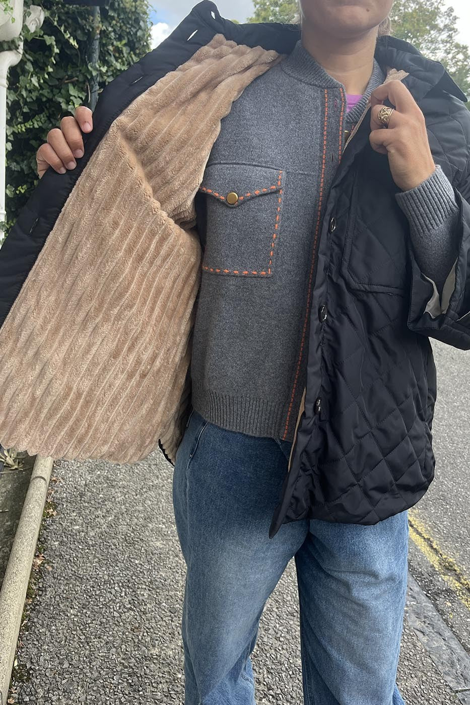 Veste manche longue noir