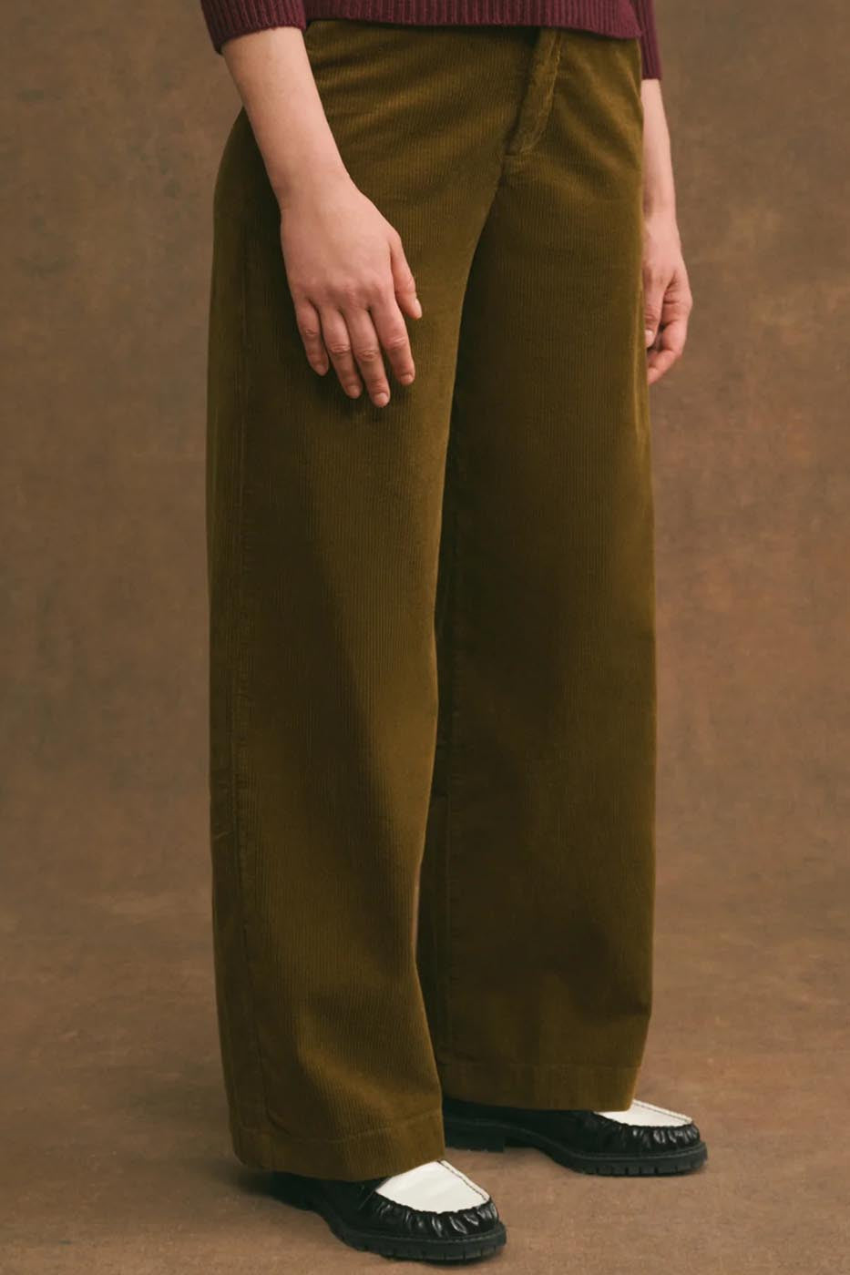 PANTALON PACIFIE VELOURS ARMY