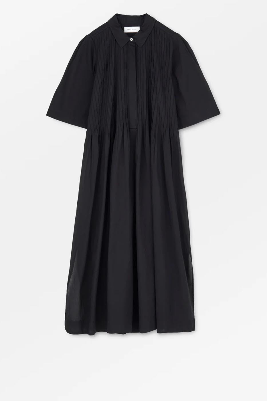 Dot shirtdress Black