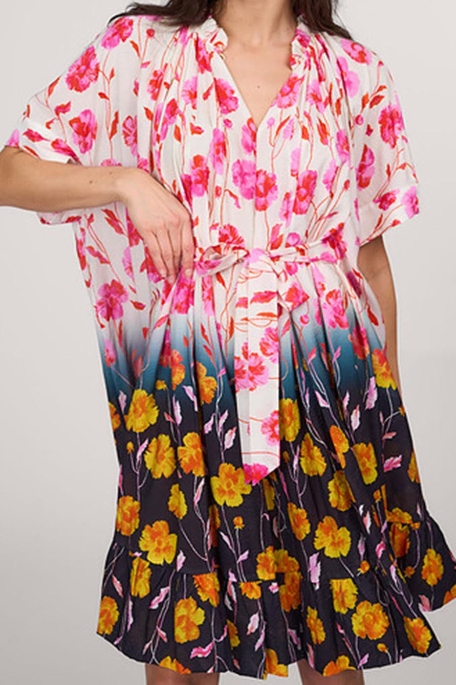 Robe oversize à volants