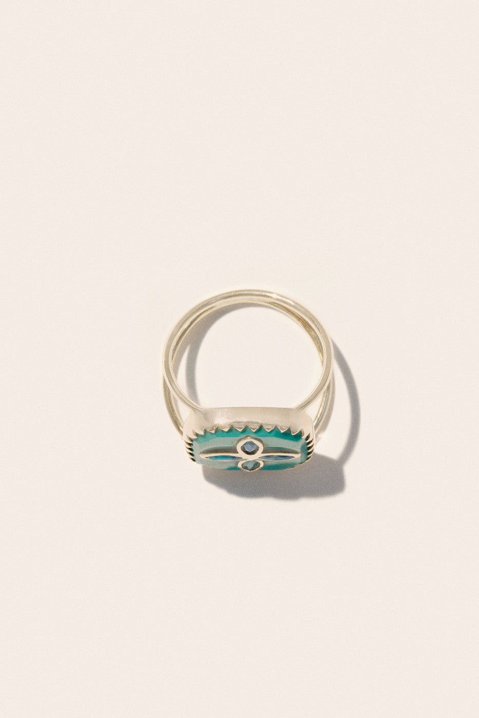 BAGUE BOWIE N°2 TURQUOISE