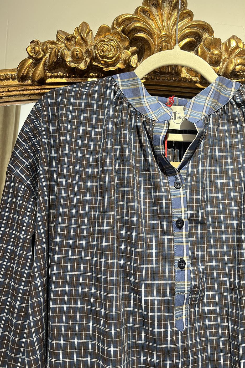 Blouse à carreaux