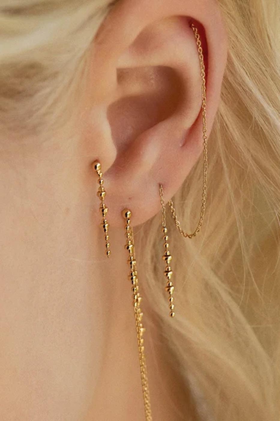 Boucles d'oreilles puces Océane