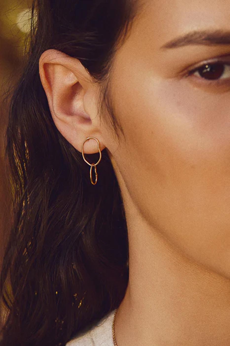 Boucles d'oreilles à double clous Capucine