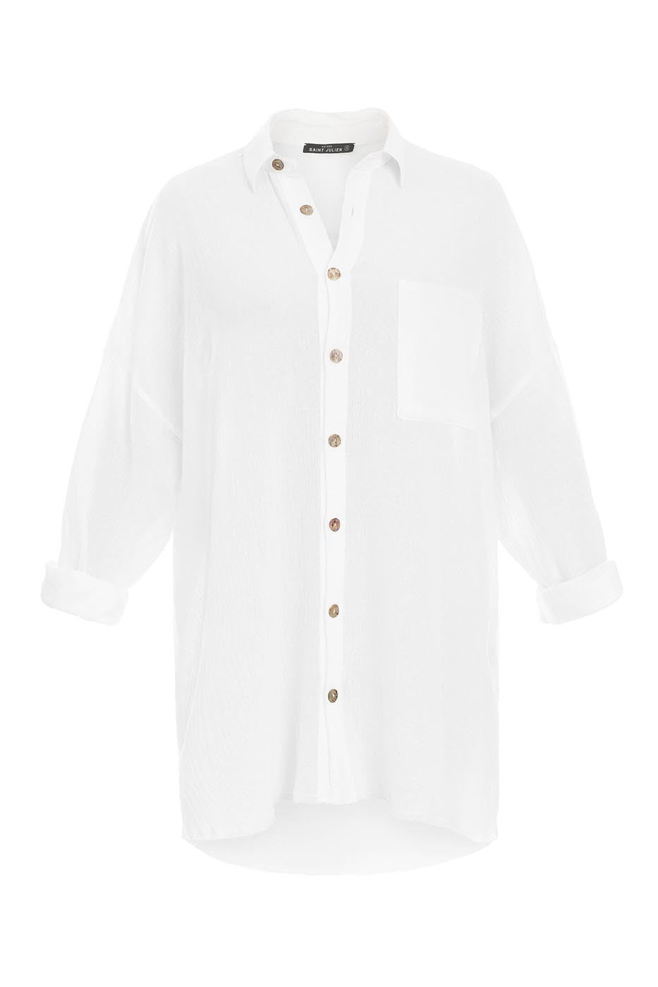 Chemise mi-longue oversize Mykonos