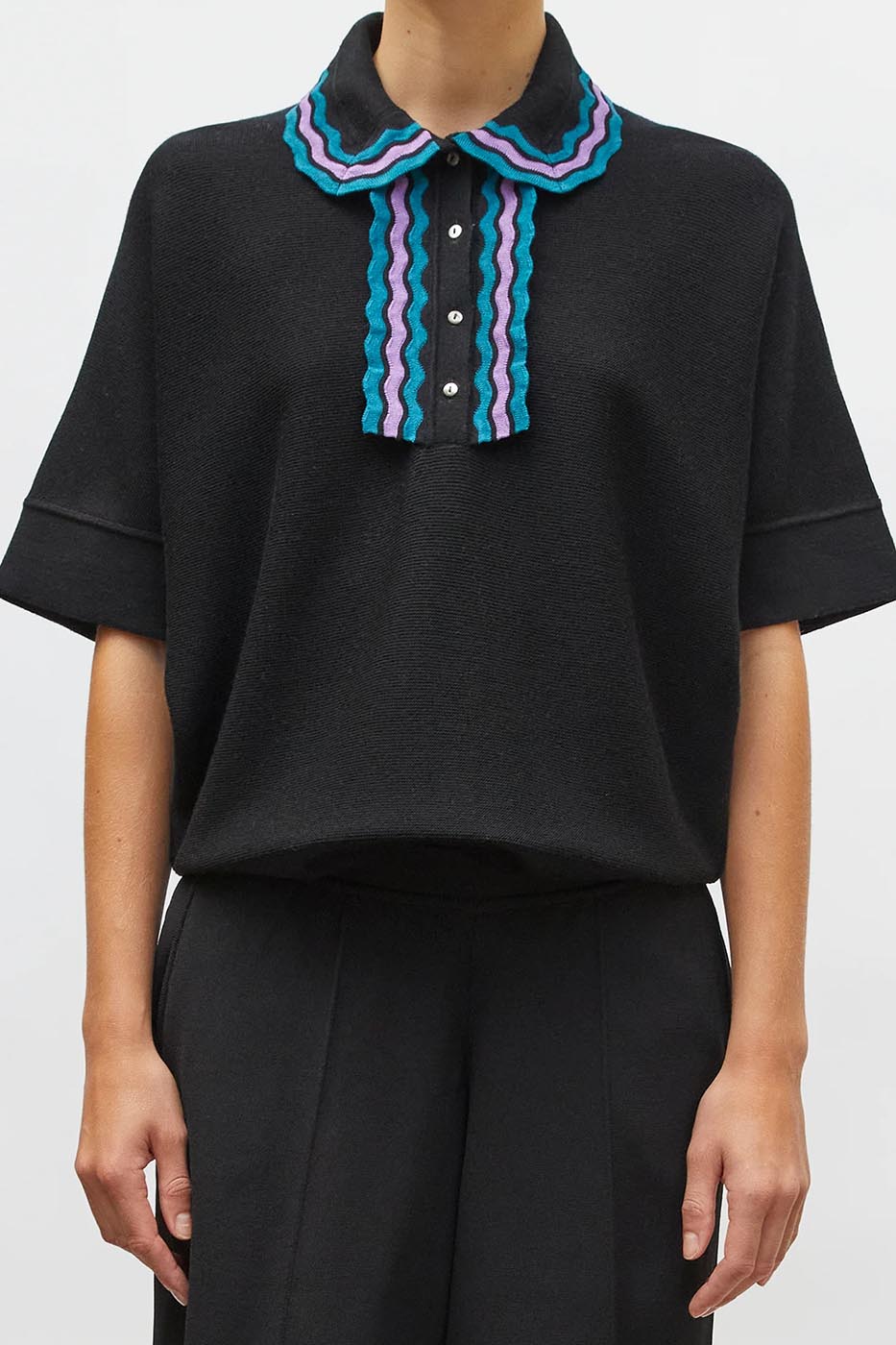 Top fluide en maille