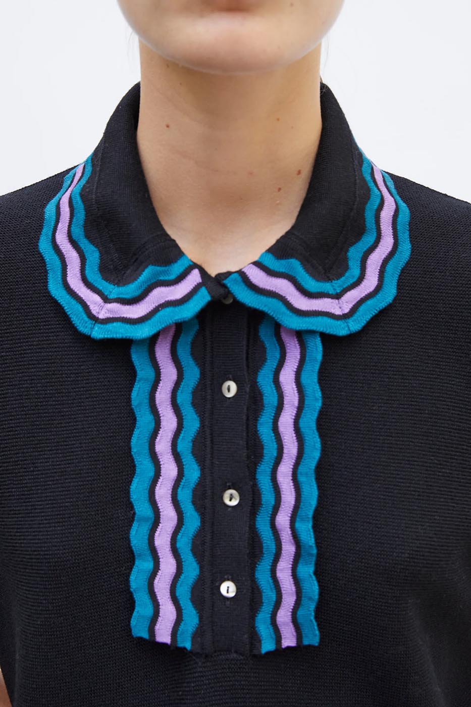 Top fluide en maille