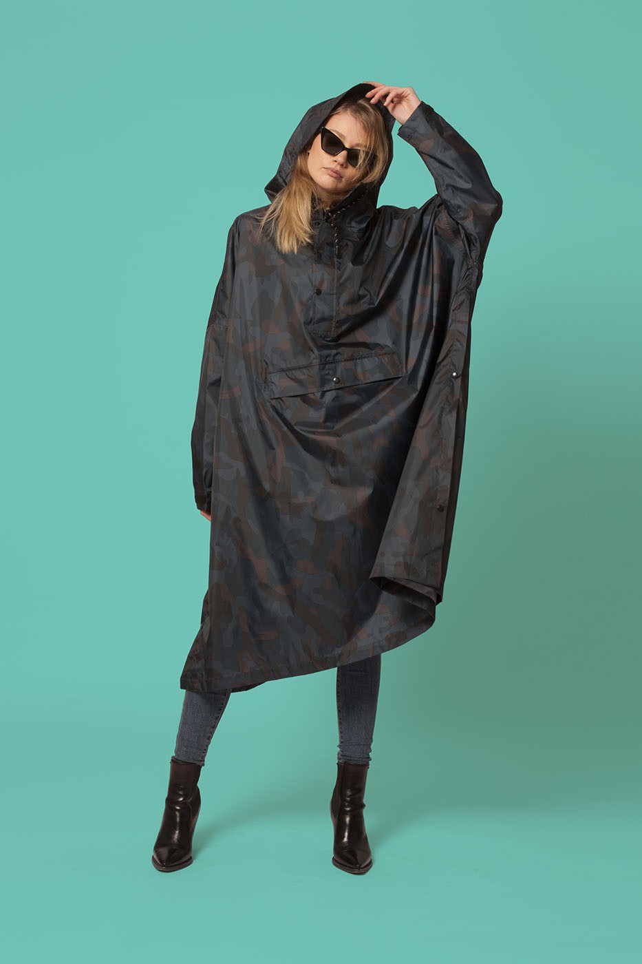 Poncho Rainkiss Storm Camo