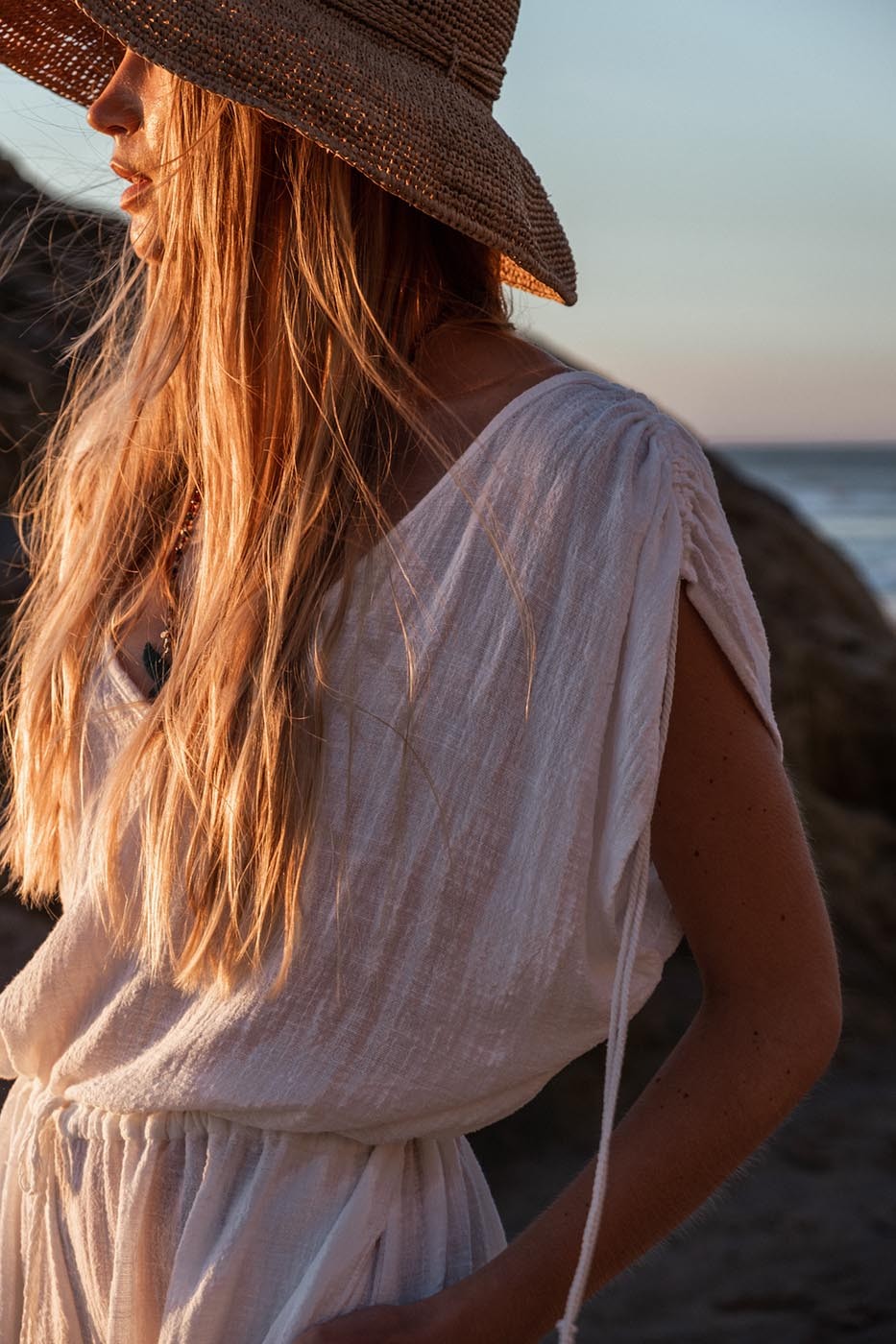 Combinaison courte Alexandrie blanche