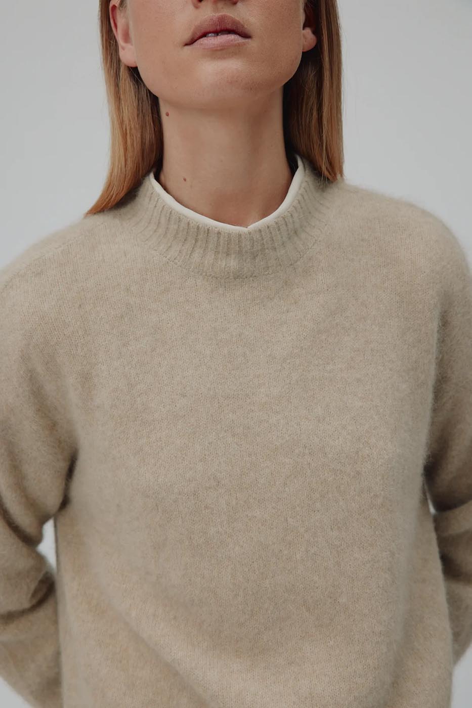 PULL LOLA Beige mélangé