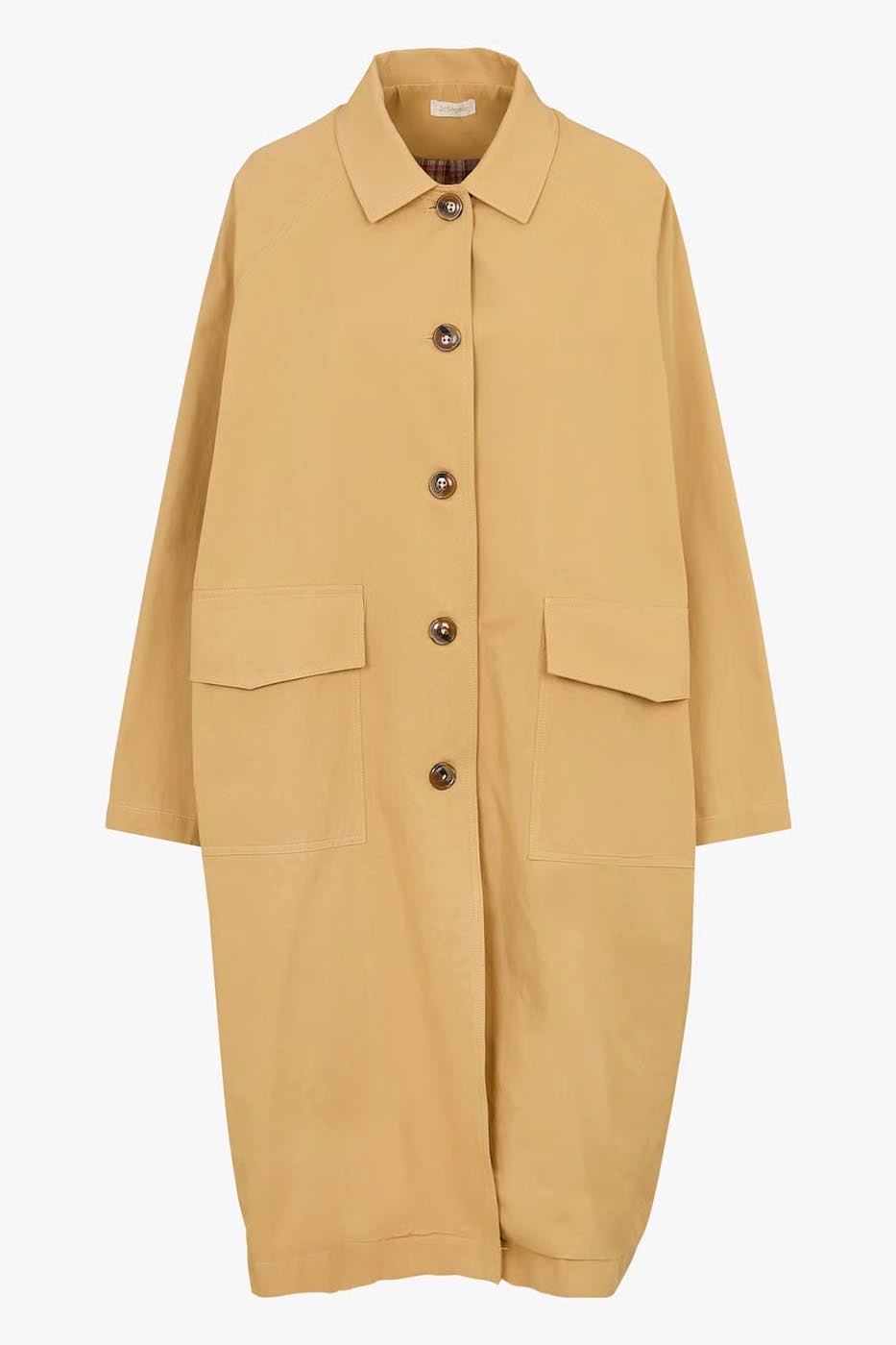 Trench-coat James oversize en coton