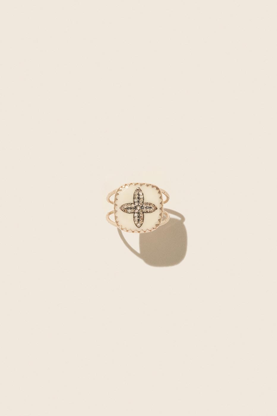 Bague Bowie n°2 blanc diamants