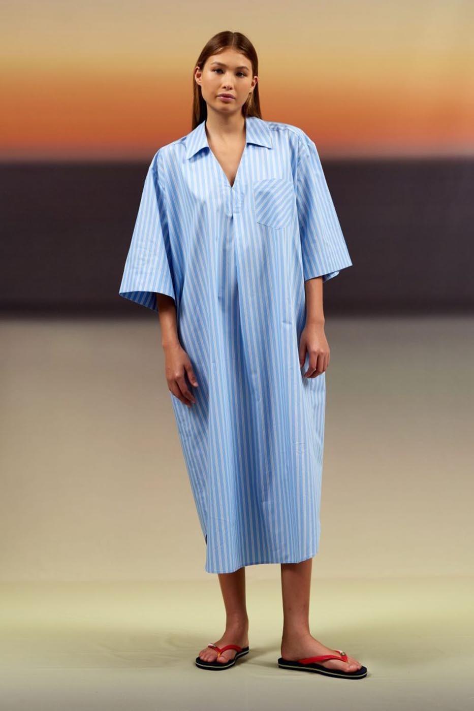 Robe Robbie Poplin rayures