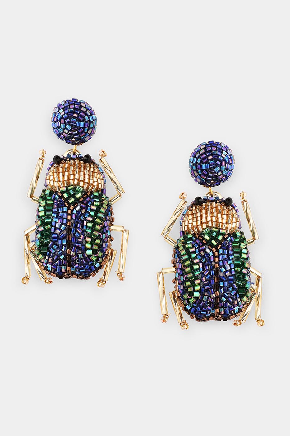 BOUCLES D'OREILLES SCARABÉE