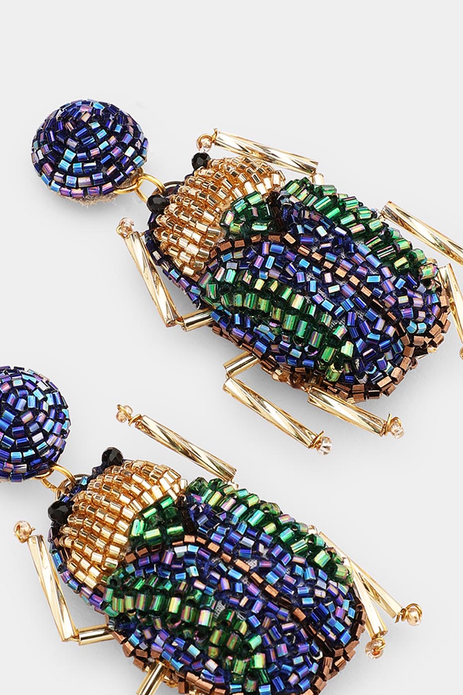 BOUCLES D'OREILLES SCARABÉE