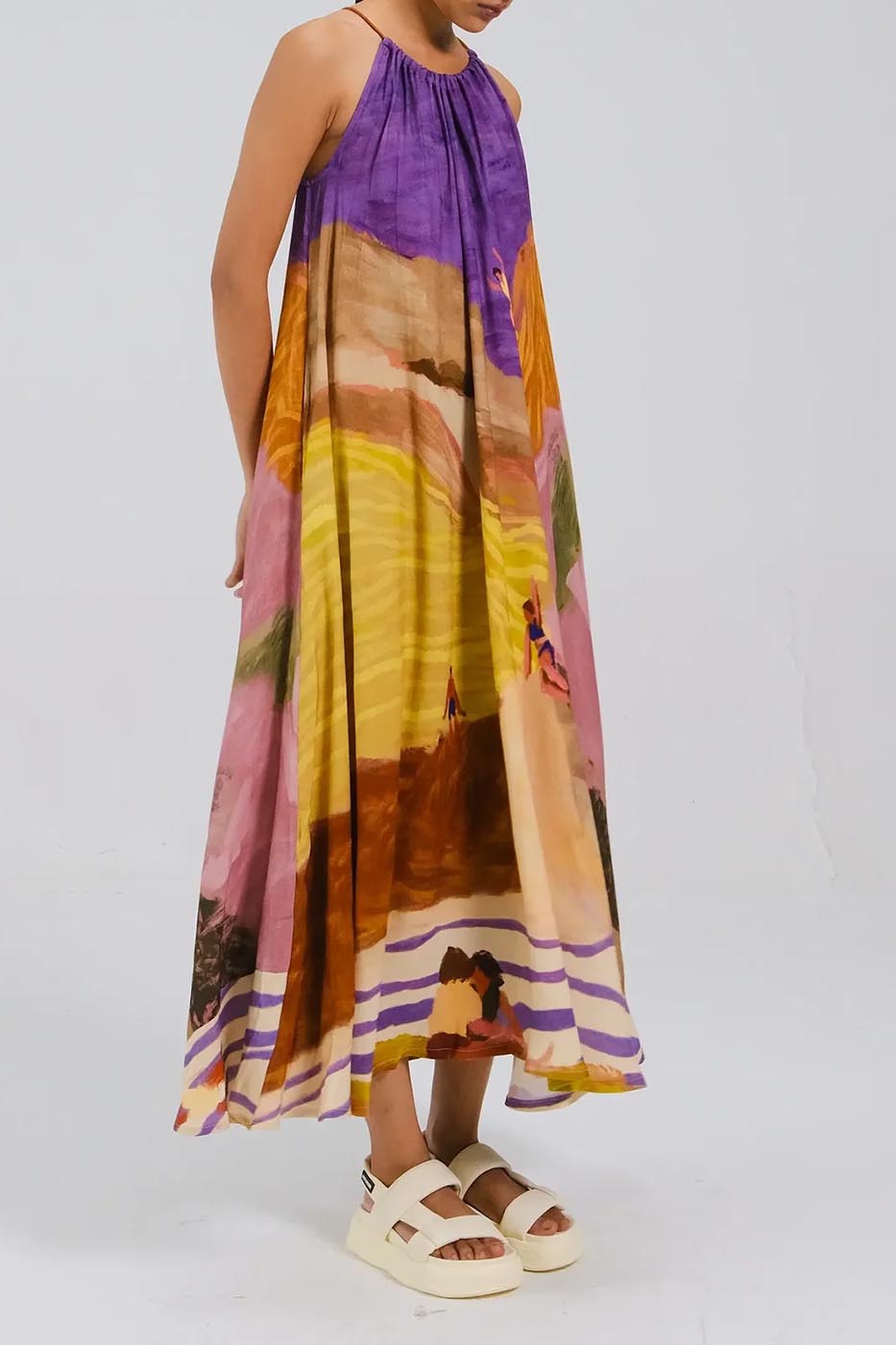Robe longue circle