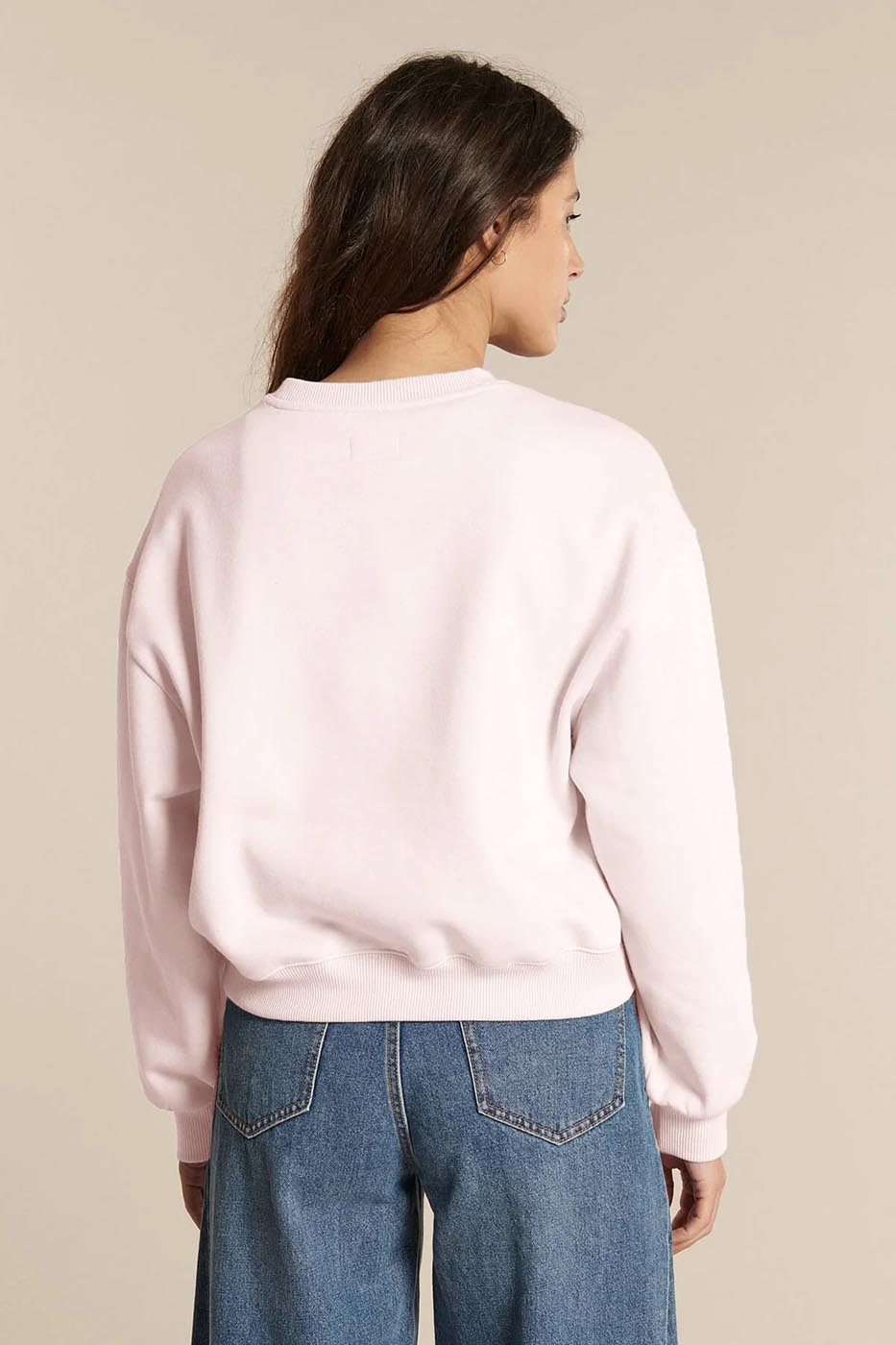 Sweat COLLEGE rose bonbon