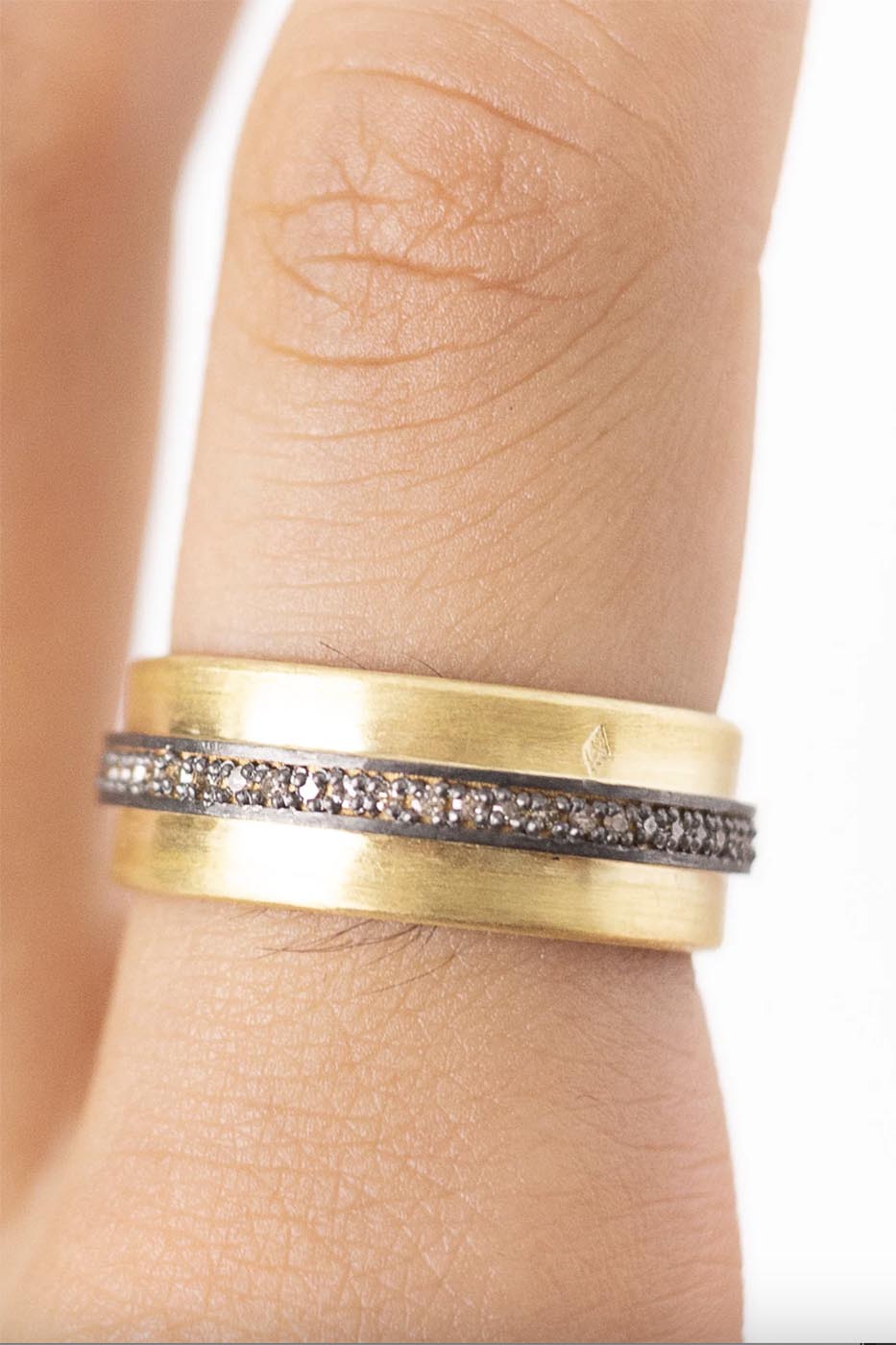 BAGUE SAPHALE OR