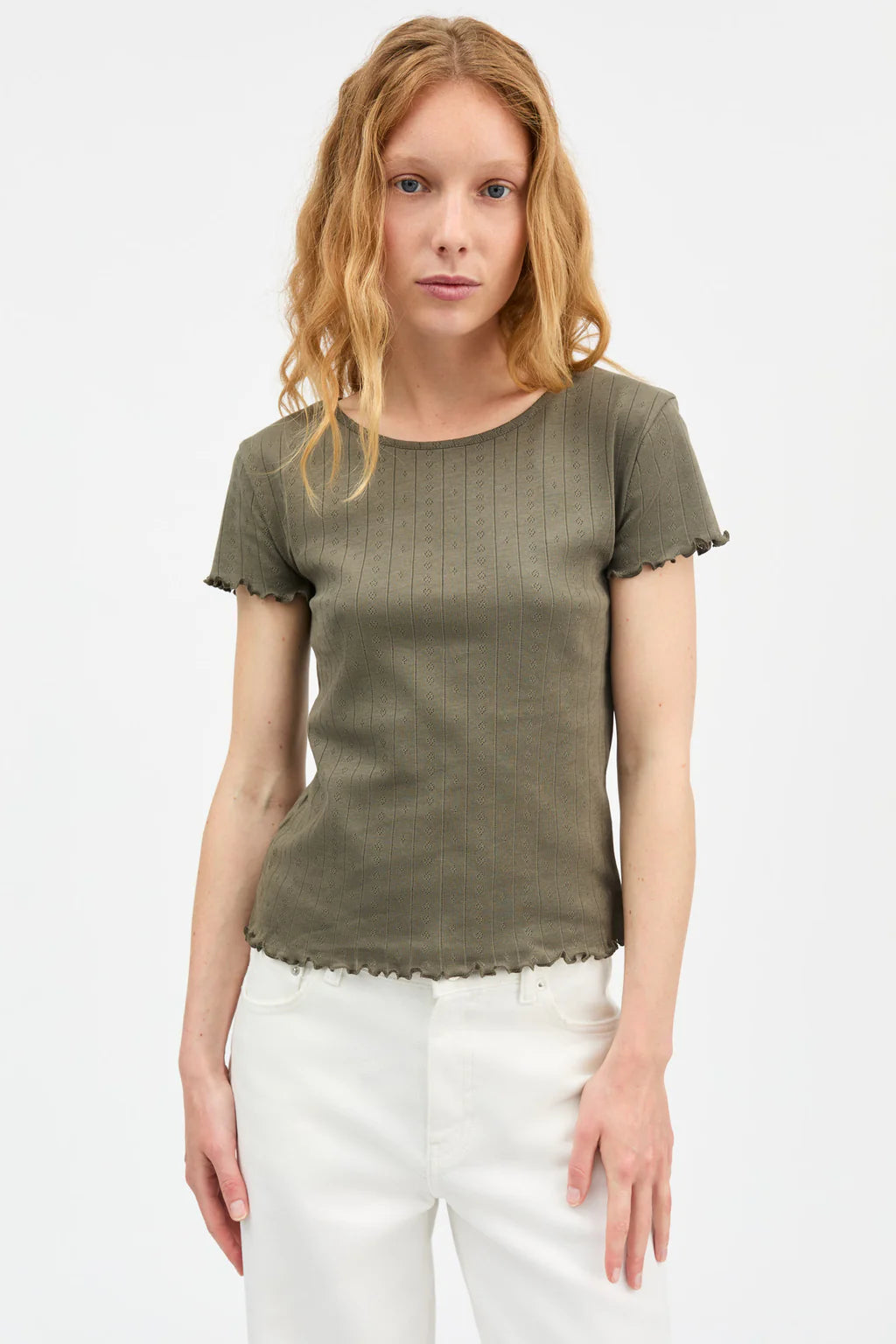 T-shirt à manches courtes Edie olive