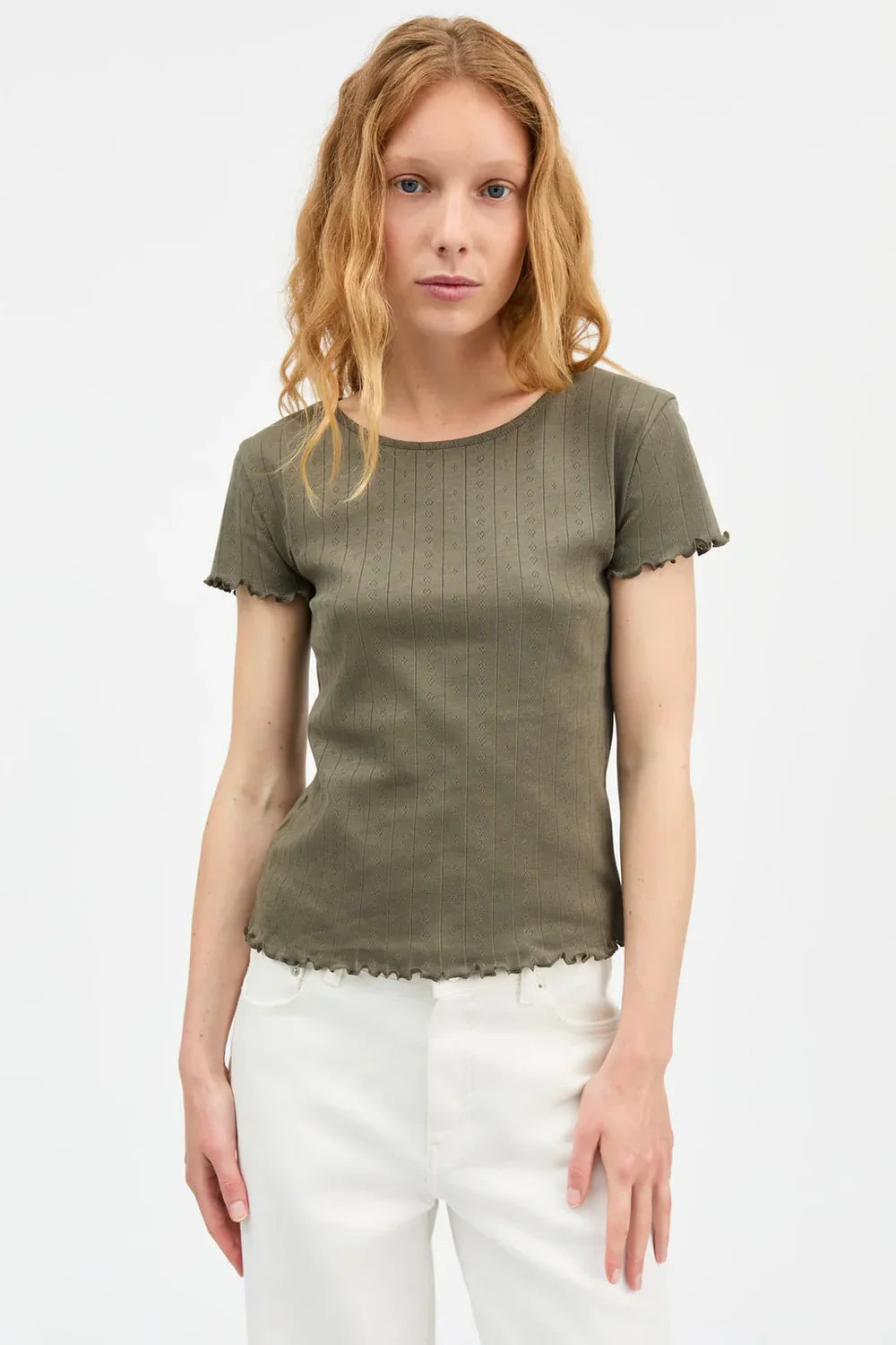 T-shirt à manches courtes Edie butter
