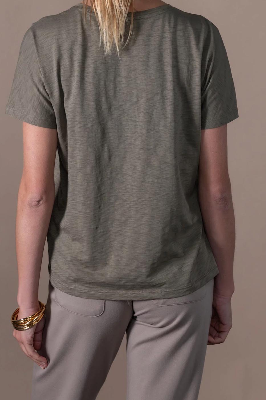 T-SHIRT ESMÉE olive flamme