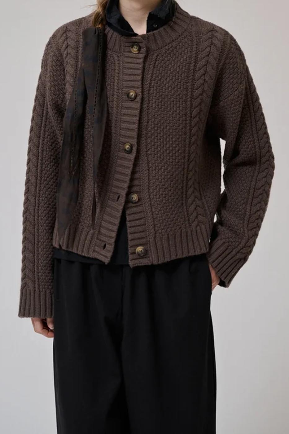 Cardigan heather is knit