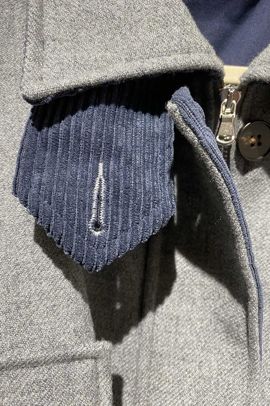 Blouson oversize gris