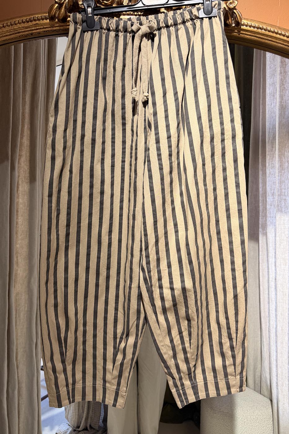 Magic lacet rayé beige