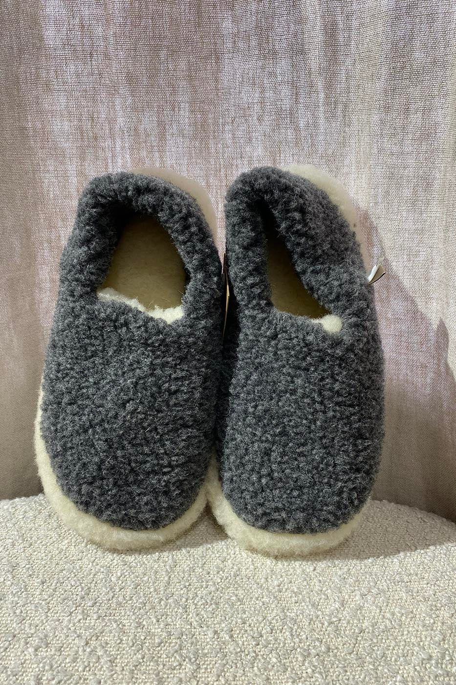 Chaussons gris