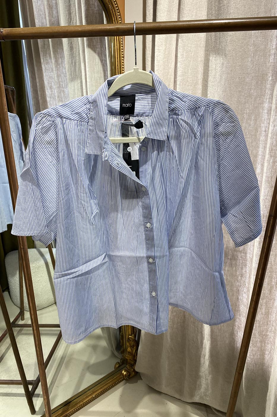 Blouse Lison rayures bleues