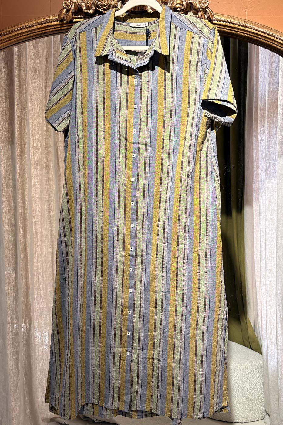 Robe tampa rayures vertes