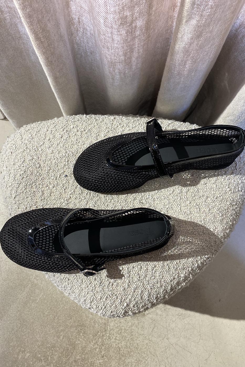 BALETTO MESH - PATENT | BLACK
