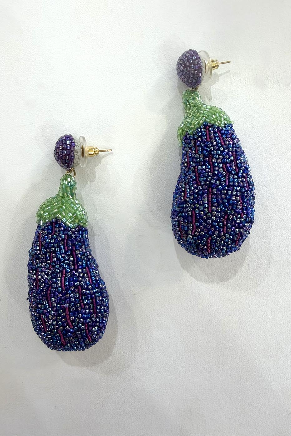 Boucles d'oreille Aubergine