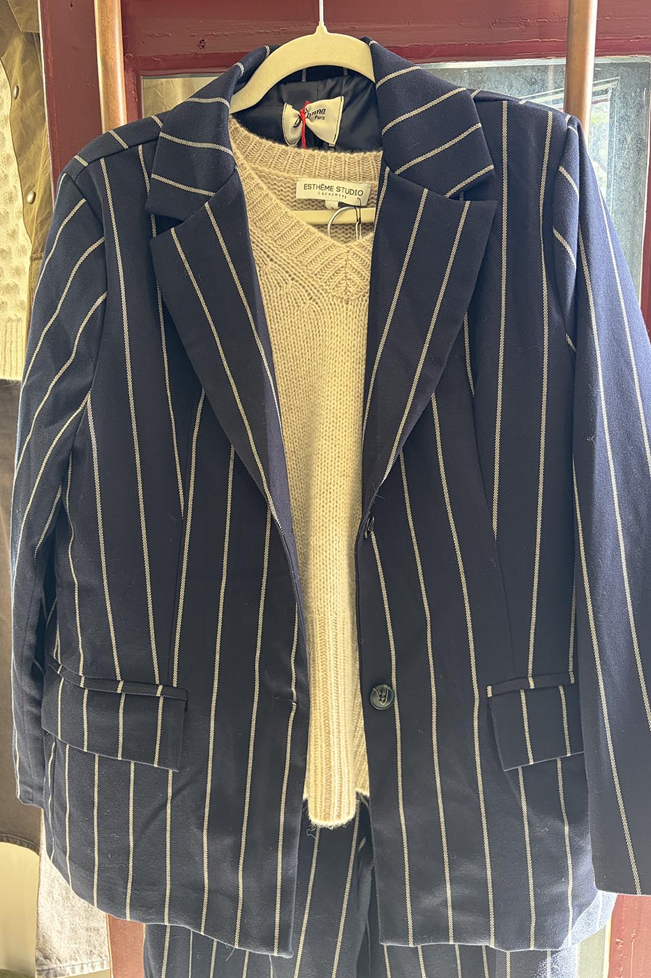 Veste blazer à rayures