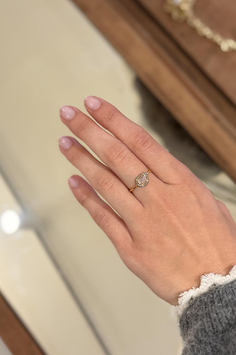 Bague victoria champagne