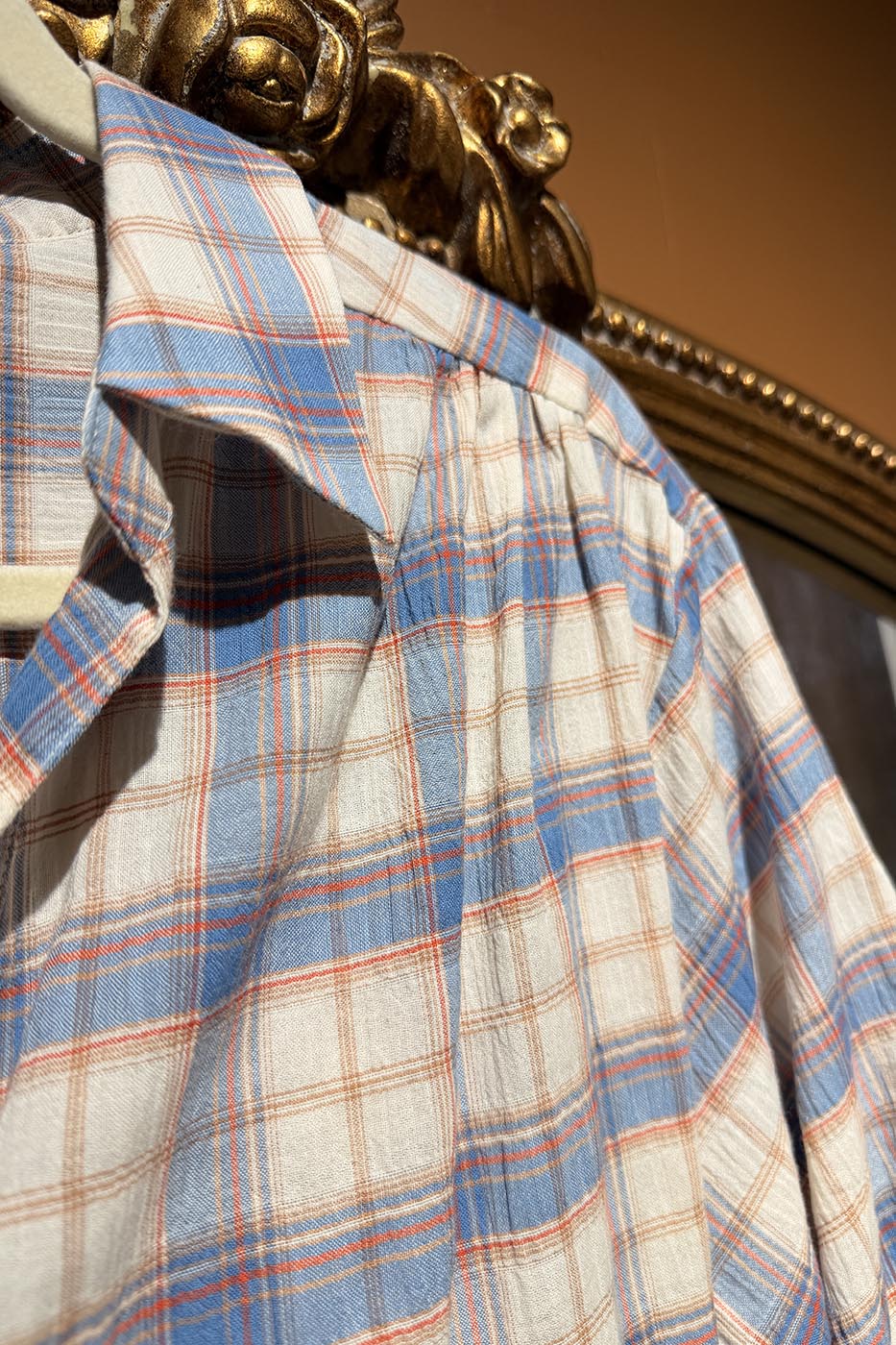 Chemise Penelope blue checked
