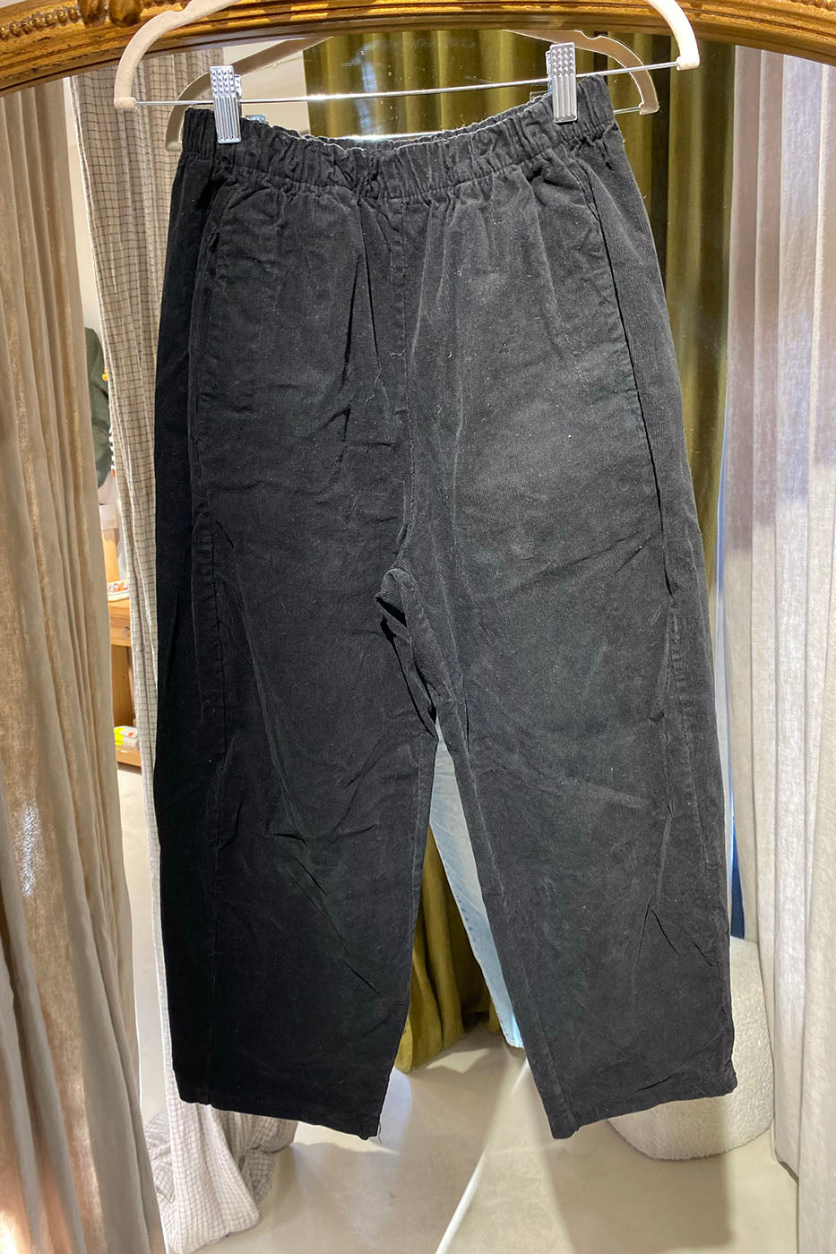 Pantalon Magic en Velours Grosse Côte noir