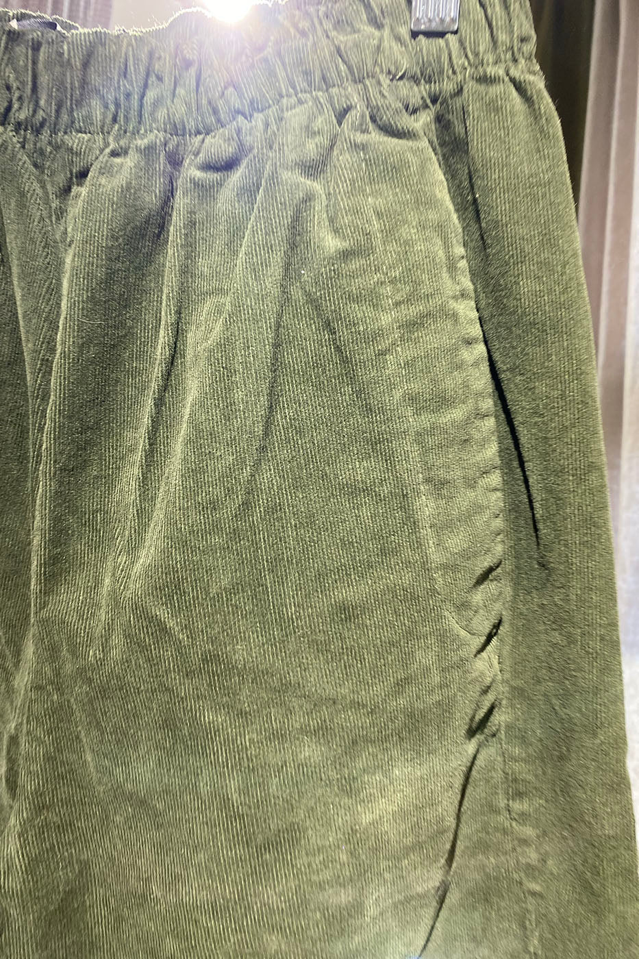 Magic velours fine côte kaki