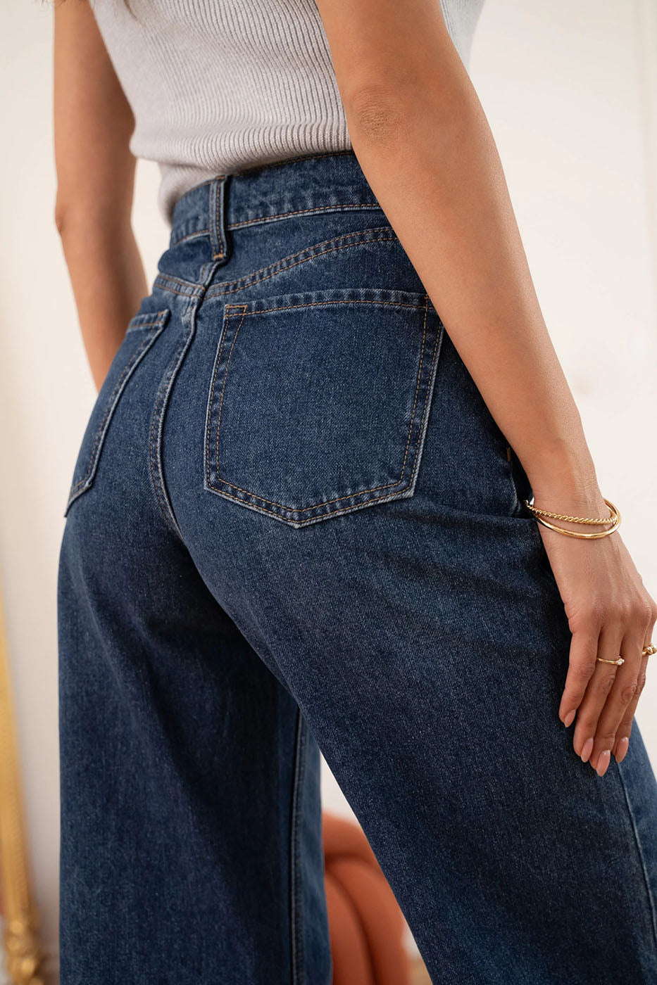 Jean Capucine - denim foncé