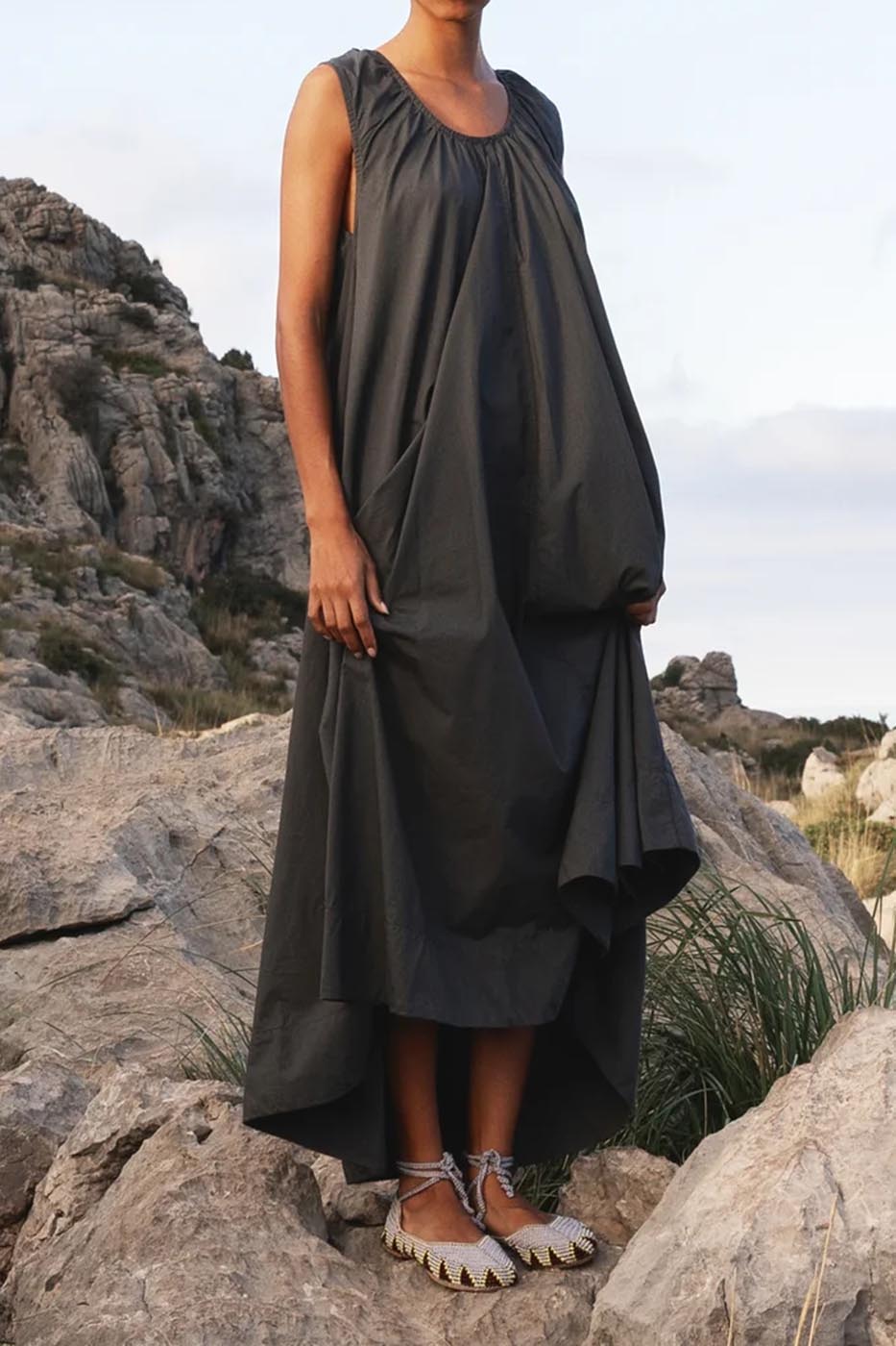 Robe Emmanuelle carbon