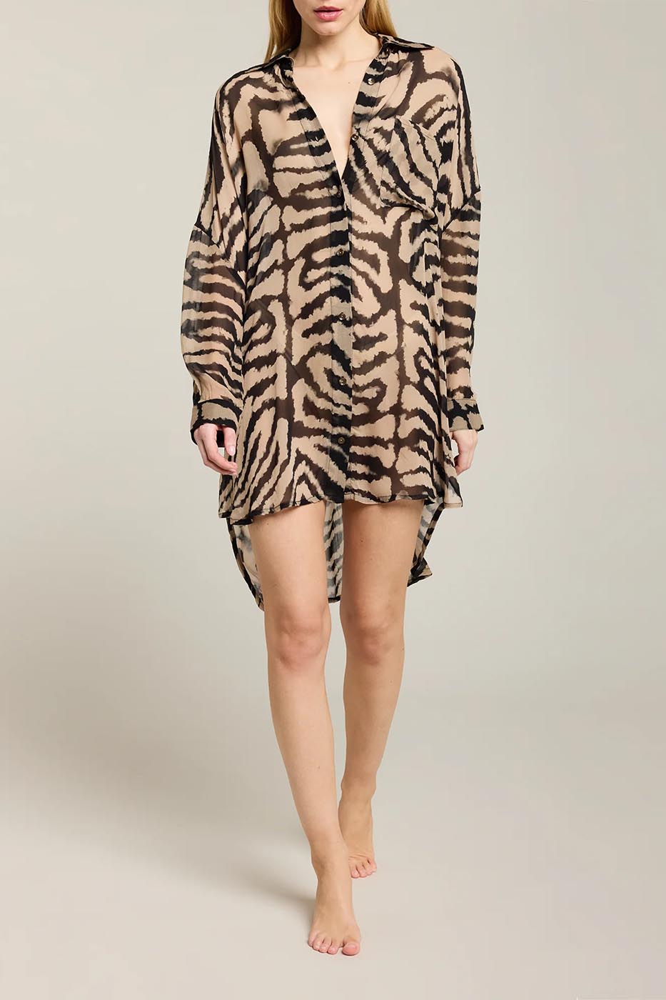 Chemise mi-longue oversize Zanzibar