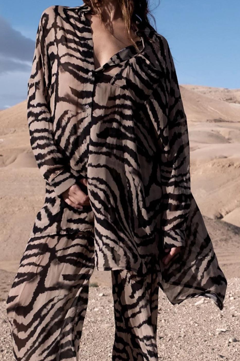 Chemise mi-longue oversize Zanzibar