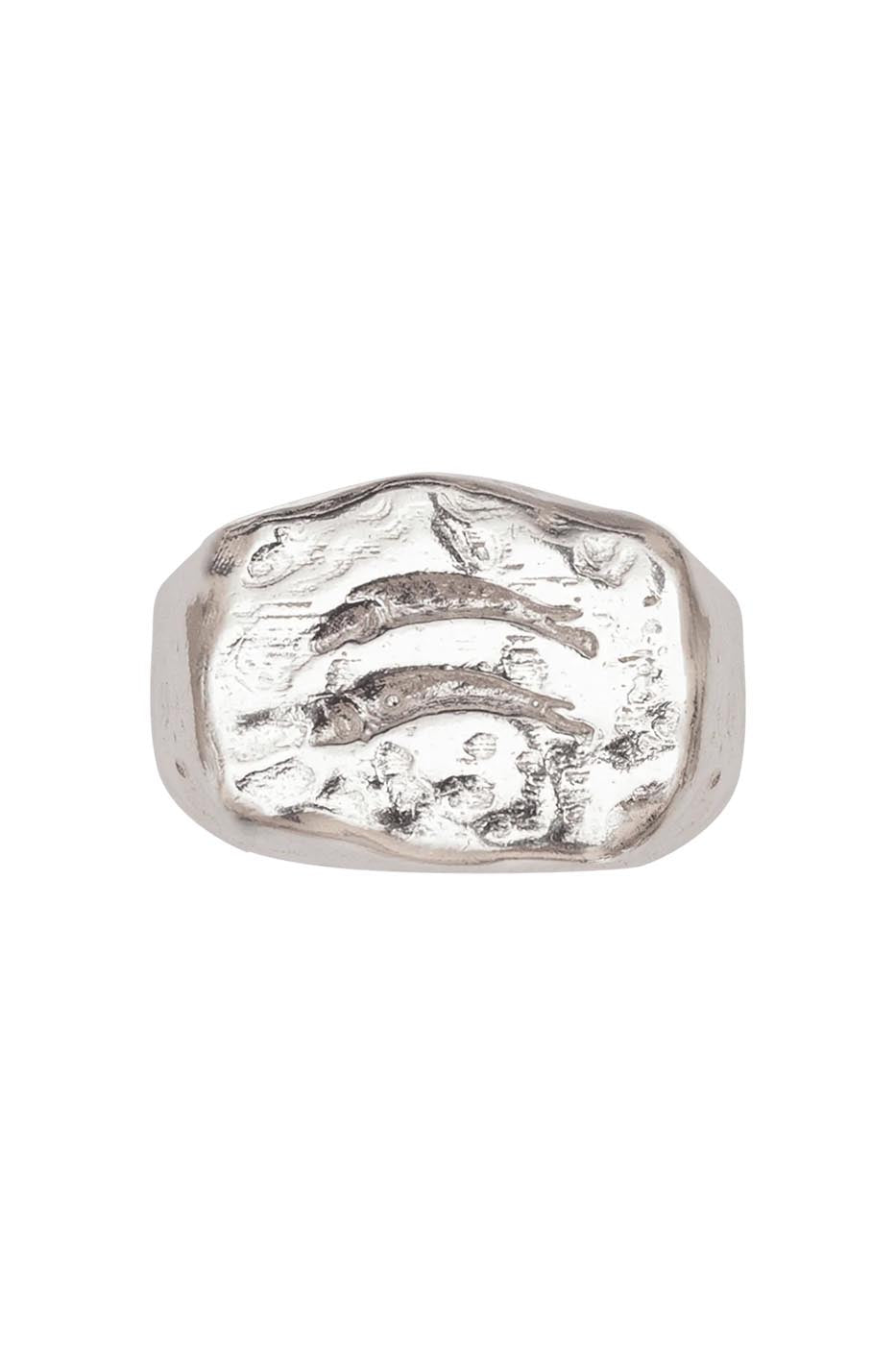 Bague chevalière Pez en argent