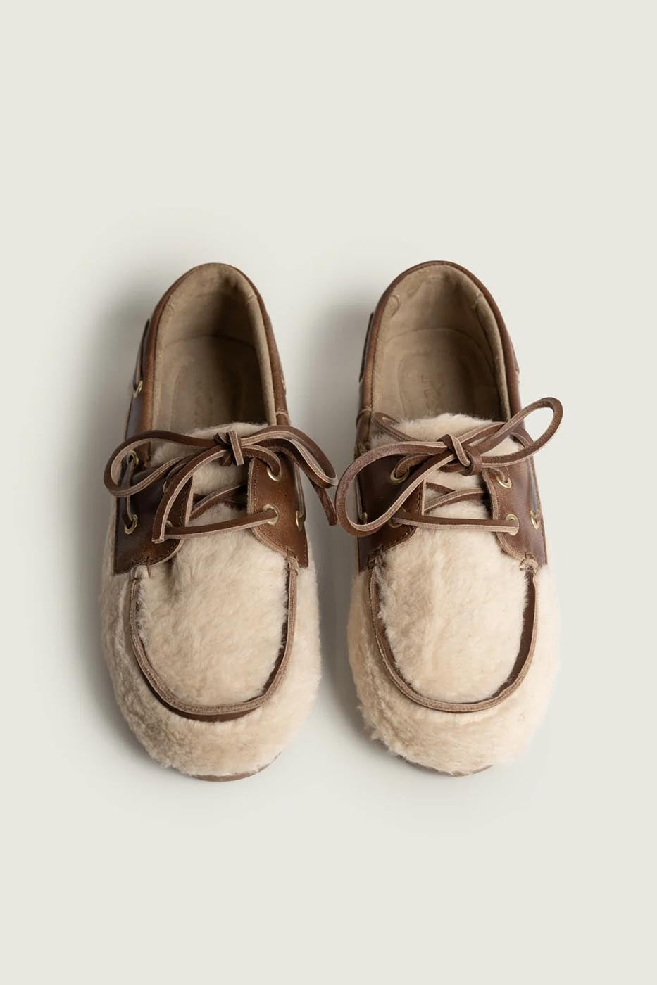Boat Loafer Alpina | Light taupe/ brown