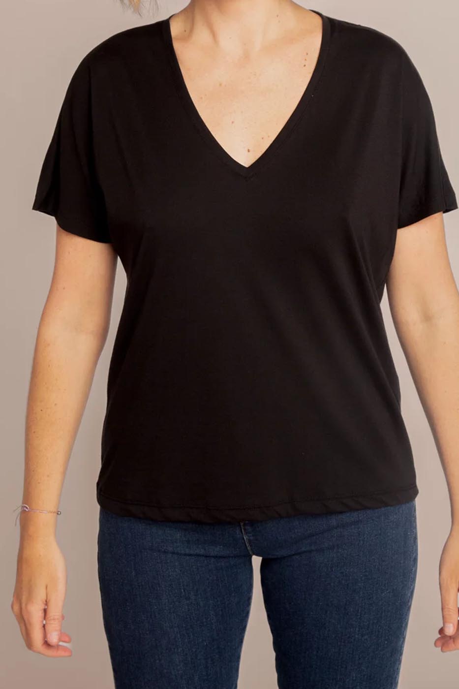 T-SHIRT ESMÉE black flamme