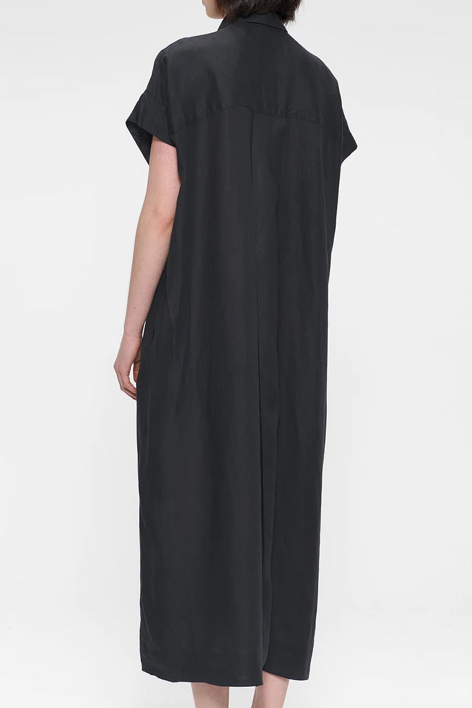 ROBE-CHEMISE EN LIN DÉLAVÉ