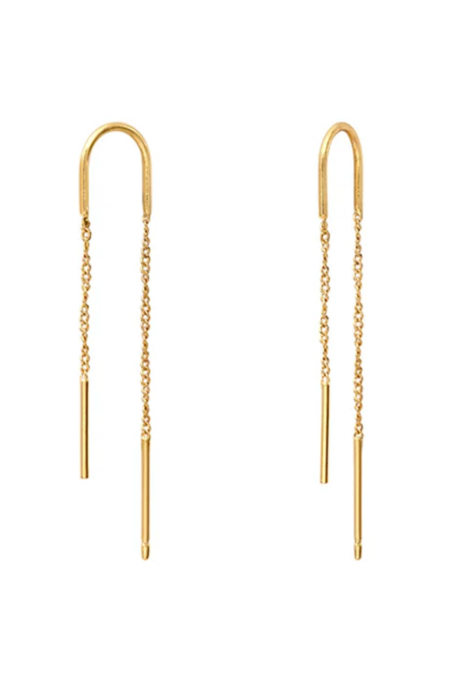 Boucles d'oreilles à double chaîne Adèle