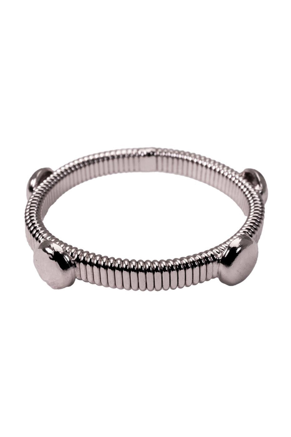 Bague clou en corde de basse plate